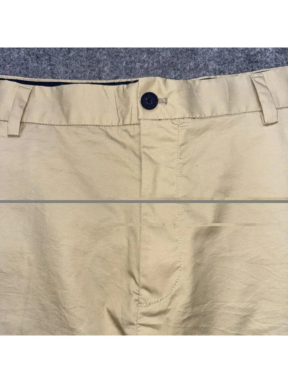 Nautica Navtech Shorts Mens 46 Khaki Performance Stretch Golf Lightweight